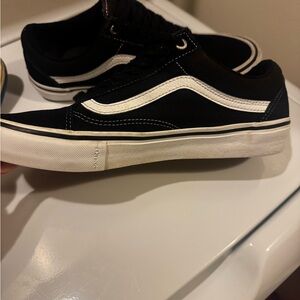 Vans Men's Classic Black and White Sneakers